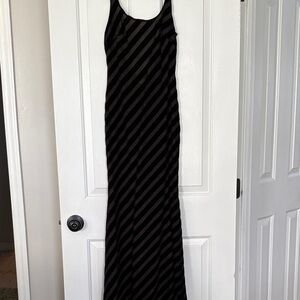 Meshki Black Striped Maxi Dress